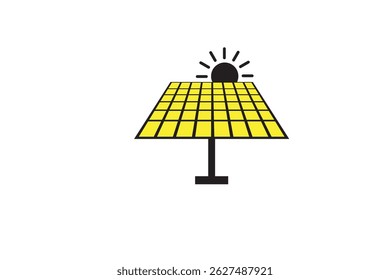 detalhes criativos ícone painel solar ilustração vetorial