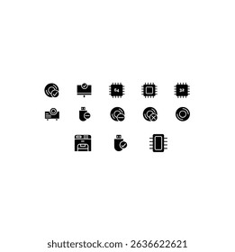 Creative Devices 13 OutLine icon pack Such As gadget devices computers connected hardware
