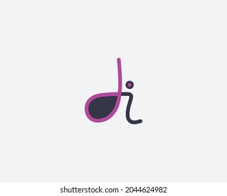 Creative DI Letters Vector Icon Logo