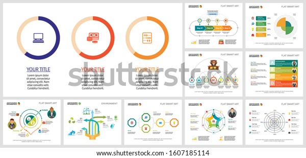 Creative Diagram Set Workflow Layout Business Stock Vector (royalty 