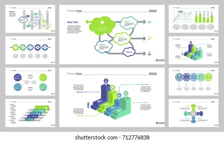 Creative diagram web design set