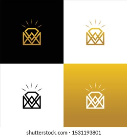 Creative Diamond Concept Logo Design Template