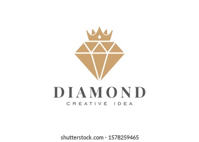 Creative Diamond Concept Logo Design Template