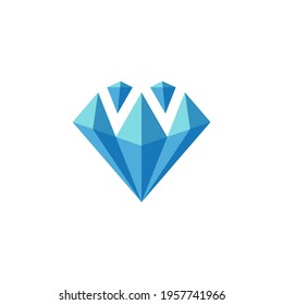 Creative Diamond Concept Logo Design Vector Illustration