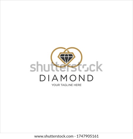 Creative Diamond Concept Logo Design Template.