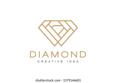 Creative Diamond Logo and Icon Design Template