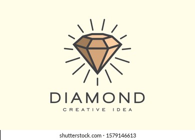 Creative Diamond Logo and Icon Design Template