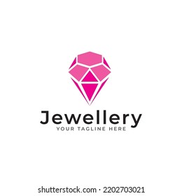 Vorlage für kreatives Diamantenlogo und Symboldesign