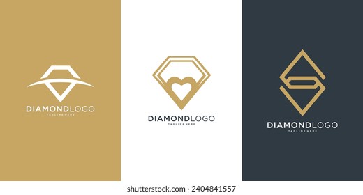 Creative Diamond Logo and Icon Design Template