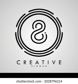 diseño de logotipo de número de dígito creativo