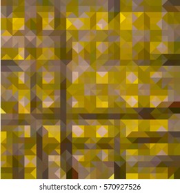 creative digital abstract yellow and grey vector illustration, background of geometric triangular mosaics in the style of origami