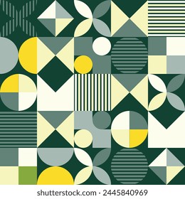 Creative Digital Bauhaus Pattern Design