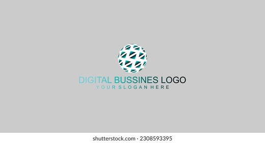 Creative Digital business logo design with unique concept| Premium vector