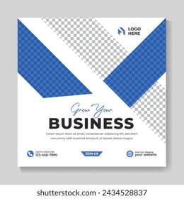 Creative digital business marketing post design template, advertising design