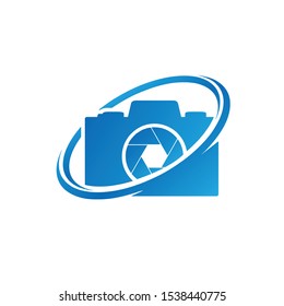Creative Digital DSLR camera logo symbol icon vector design