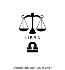 Creative digital illustration of astrological sign Libra. Seventh of twelve signs in zodiac. 