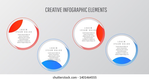 Creative digital illustration Infographic workflow layout. Vector illustration for your business presentations.