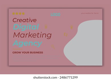 Creative Digital marketing agency social media post template
