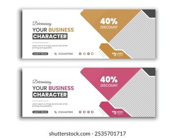 modelo de banner de marketing digital criativo.