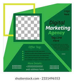 Creative digital Marketing business agency social Media Post banner and web banner design