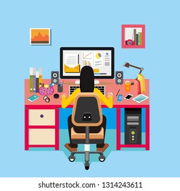 Creative Digital Marketing Concept
