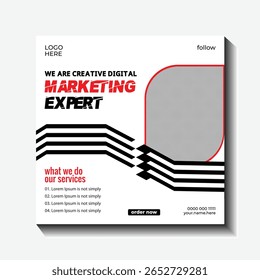 Creative Digital Marketing Expert Flyer for Social Media