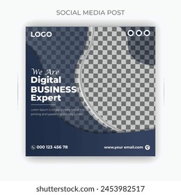 Creative Digital marketing social media post template