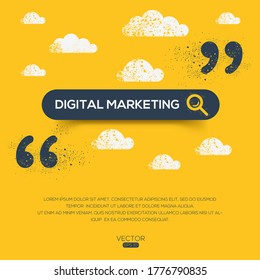 Creative (digital marketing) Word written in search bar ,Vector illustration.	