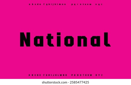 Creative digital modern alphabet fonts. Typography technology electronic dance music future creative font.