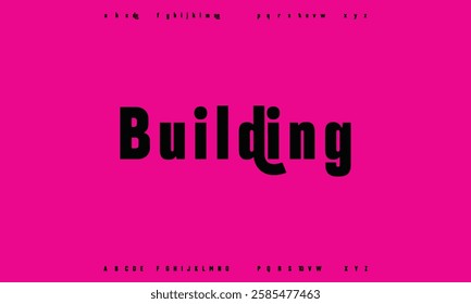Creative digital modern alphabet fonts. Typography technology electronic dance music future creative font.