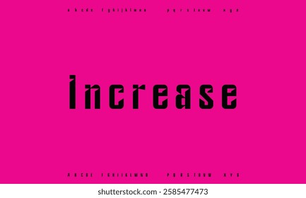 Creative digital modern alphabet fonts. Typography technology electronic dance music future creative font.