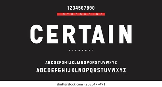 Creative digital modern alphabet fonts. Typography technology electronic dance music future creative font.