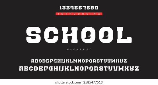 Creative digital modern alphabet fonts. Typography technology electronic dance music future creative font.