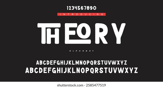 Creative digital modern alphabet fonts. Typography technology electronic dance music future creative font.