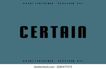 Creative digital modern alphabet fonts. Typography technology electronic dance music future creative font.