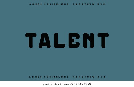 Creative digital modern alphabet fonts. Typography technology electronic dance music future creative font.