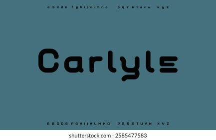 Creative digital modern alphabet fonts. Typography technology electronic dance music future creative font.