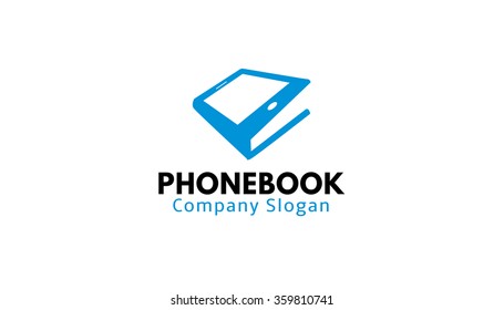 Creative Digital Phone Reader Book Logo Vector Symbol Design Illustration 