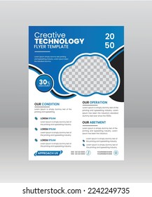 Creative Digital Technology Flyer template
