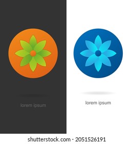 Icono creativo, digital, de moda, abstracto, vibrante y colorido, logotipo de elemento y símbolo