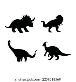 Creative dinosaur vector art illustration.