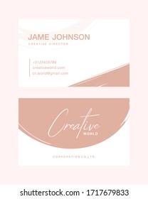 Creative Direction Namecard Vector Design