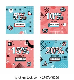 Creative discount banner design. Easy to edit with vector file. Can use for your creative content. Especially for marketing and advertising.