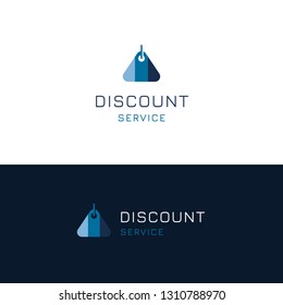 Creative Discount Tag Gift Shop Or Outlet Store  Logo Element Design Template. Sale Service Icon Business Sign 