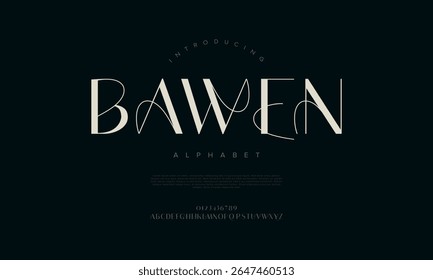 Fuente de visualización creativa con trazo de contraste y líneas caligráficas. Ideal para logotipos, carteles y proyectos de moda