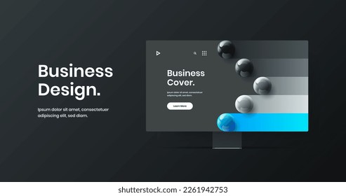 Diseño creativo de la página de inicio de la maqueta. Plantilla vectorial de diseño de pantalla de sitio minimalista.