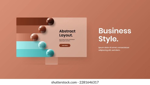 Creative display mockup site screen template. Clean website vector design illustration.