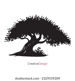 Creative and distinctive big tree logo design that stands out.
