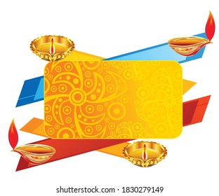 creative diwali celebration background vector illustration