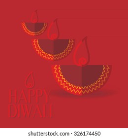 creative diwali concept lamp vector 